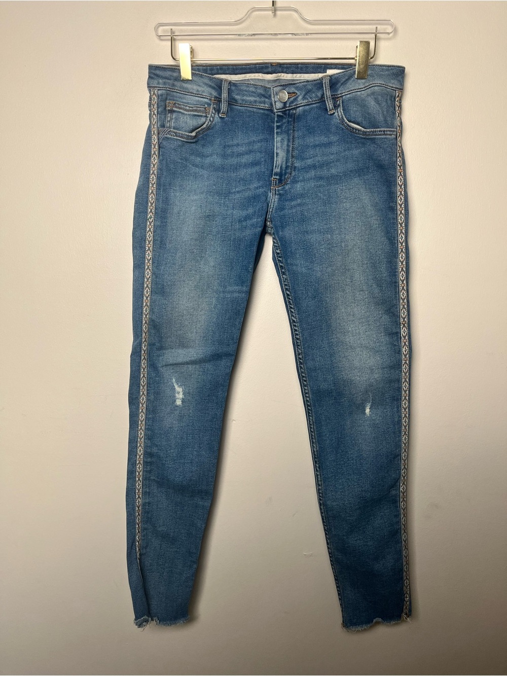REIKO Lily Denim Herring Side-Trim Womens Jeans